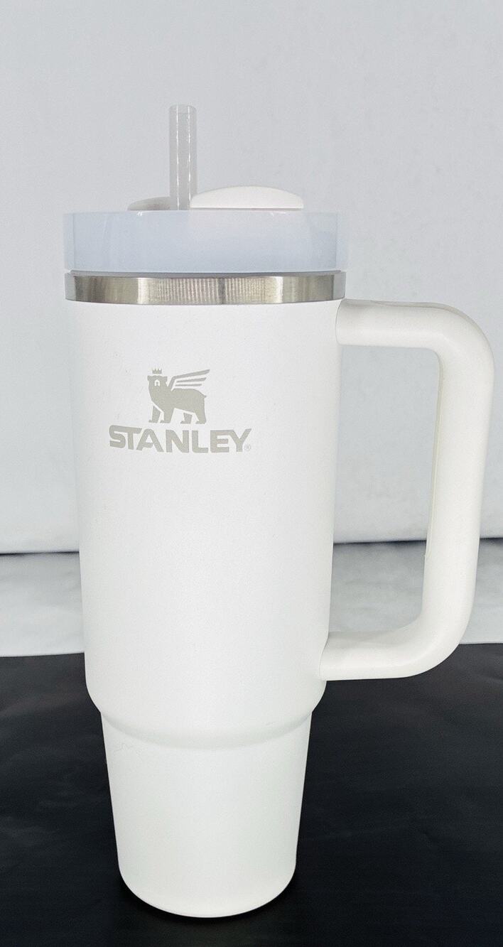 Stanley Quencher H2.0 Tumbler 30oz White Handle Straw Vacuum Insulated BPA-Free